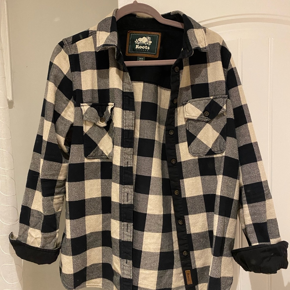Roots Park Plaid Shirt Black